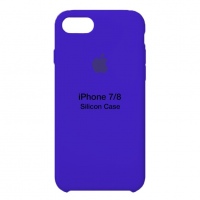 Оригинальный силиконовый чехол для iPhone 7/8 (Синий)