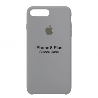 Оригинальный силиконовый чехол для iPhone 8 Plus (Серый)