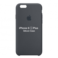 Оригинальный силиконовый чехол для iPhone 6S Plus (Тёмно-cерый)