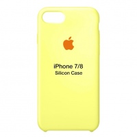 Оригинальный силиконовый чехол для iPhone 7/8 (Жёлтый)