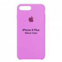 Оригинальный силиконовый чехол для iPhone 8 Plus (Розовый)