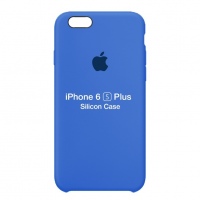 Оригинальный силиконовый чехол для iPhone 6S Plus (Синий)